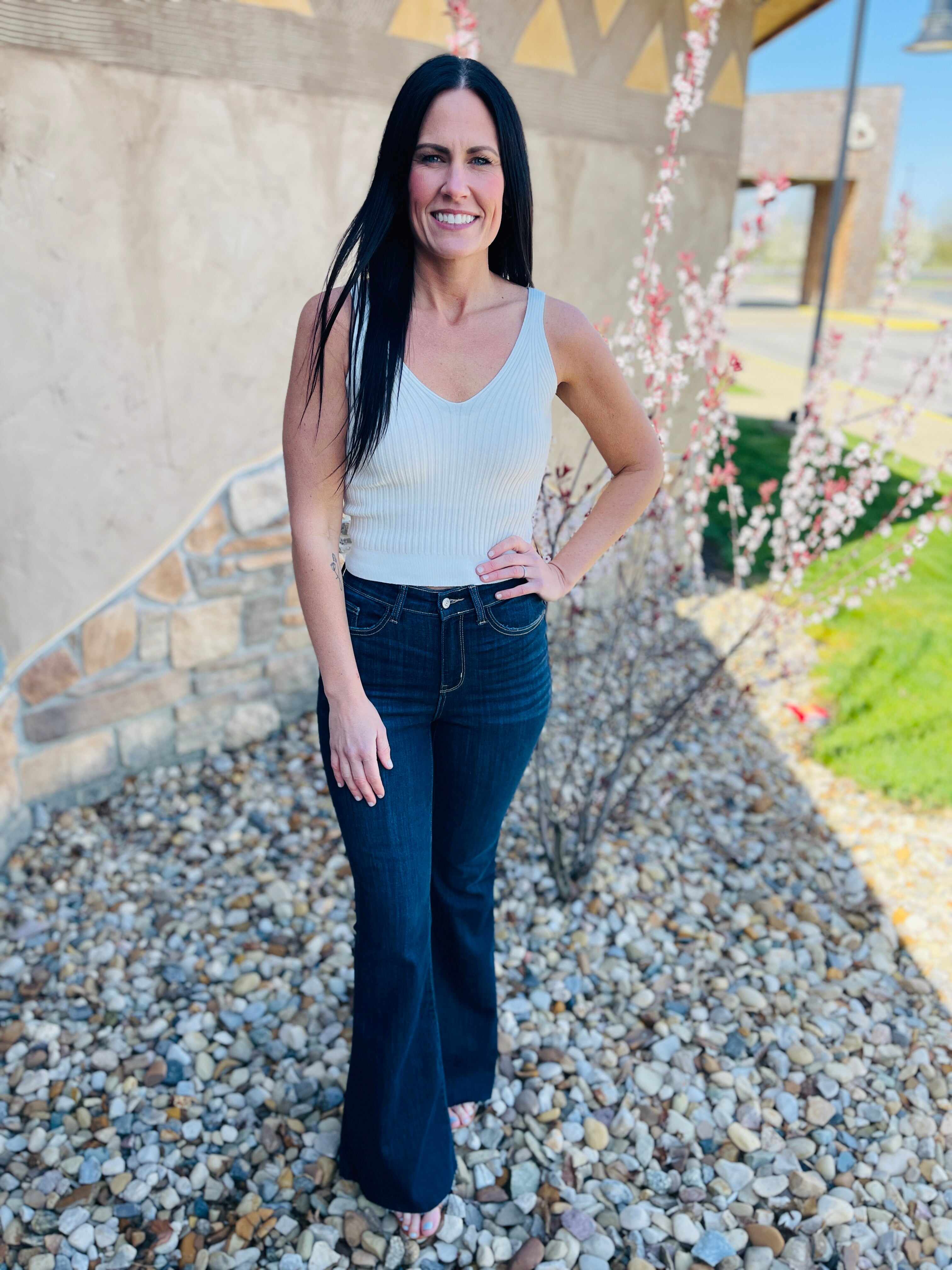 RESTOCK! REG/CURVY See Ya There Flare Jeans