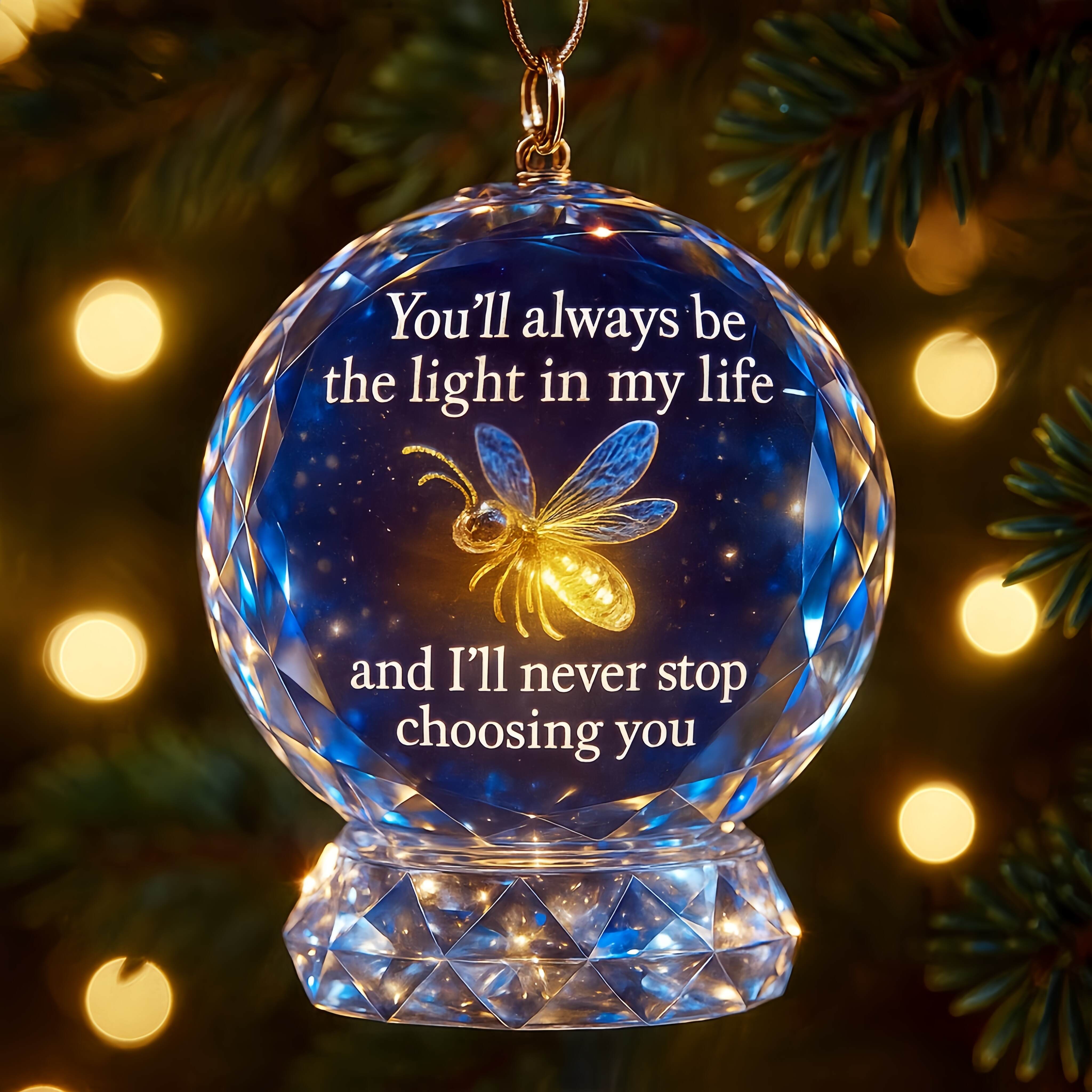 Warm Crystal Ornaments