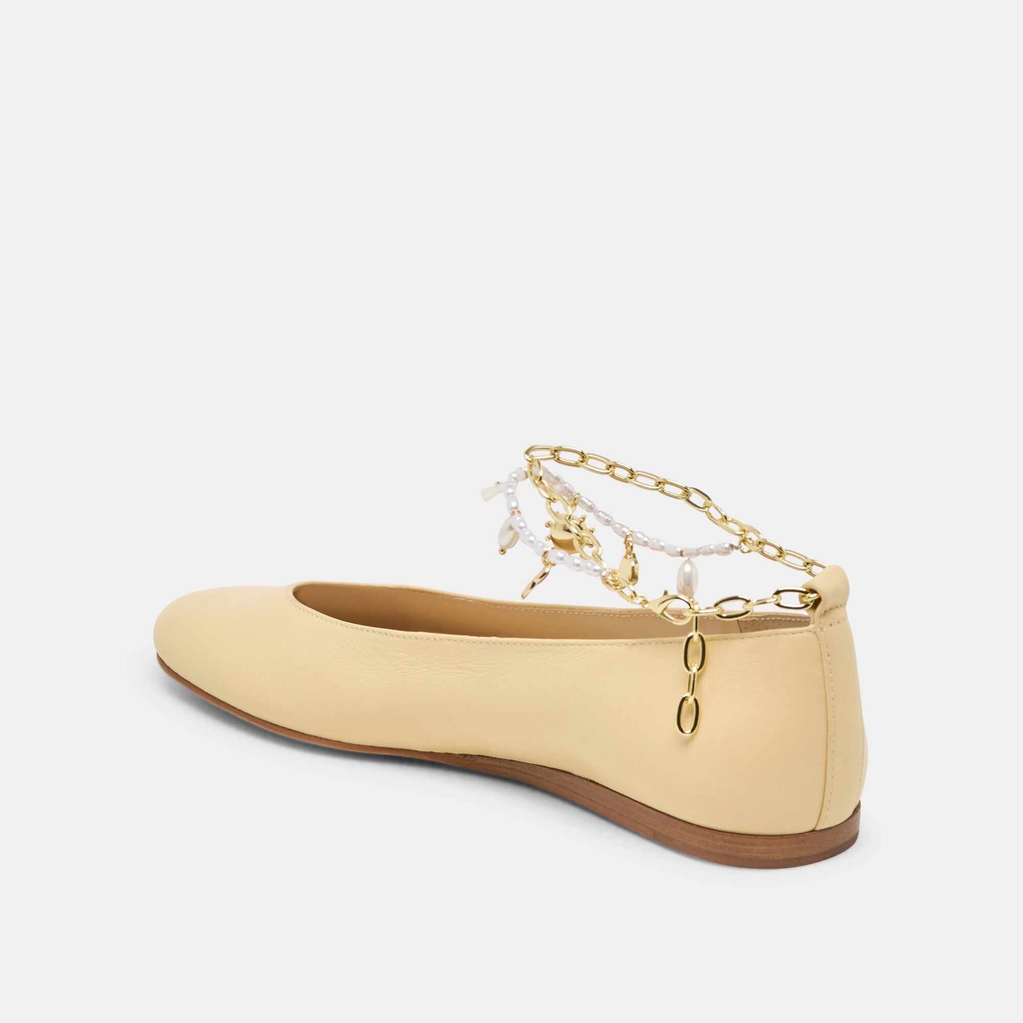 BAIDEN BALLET FLATS WARM NATURAL LEATHER