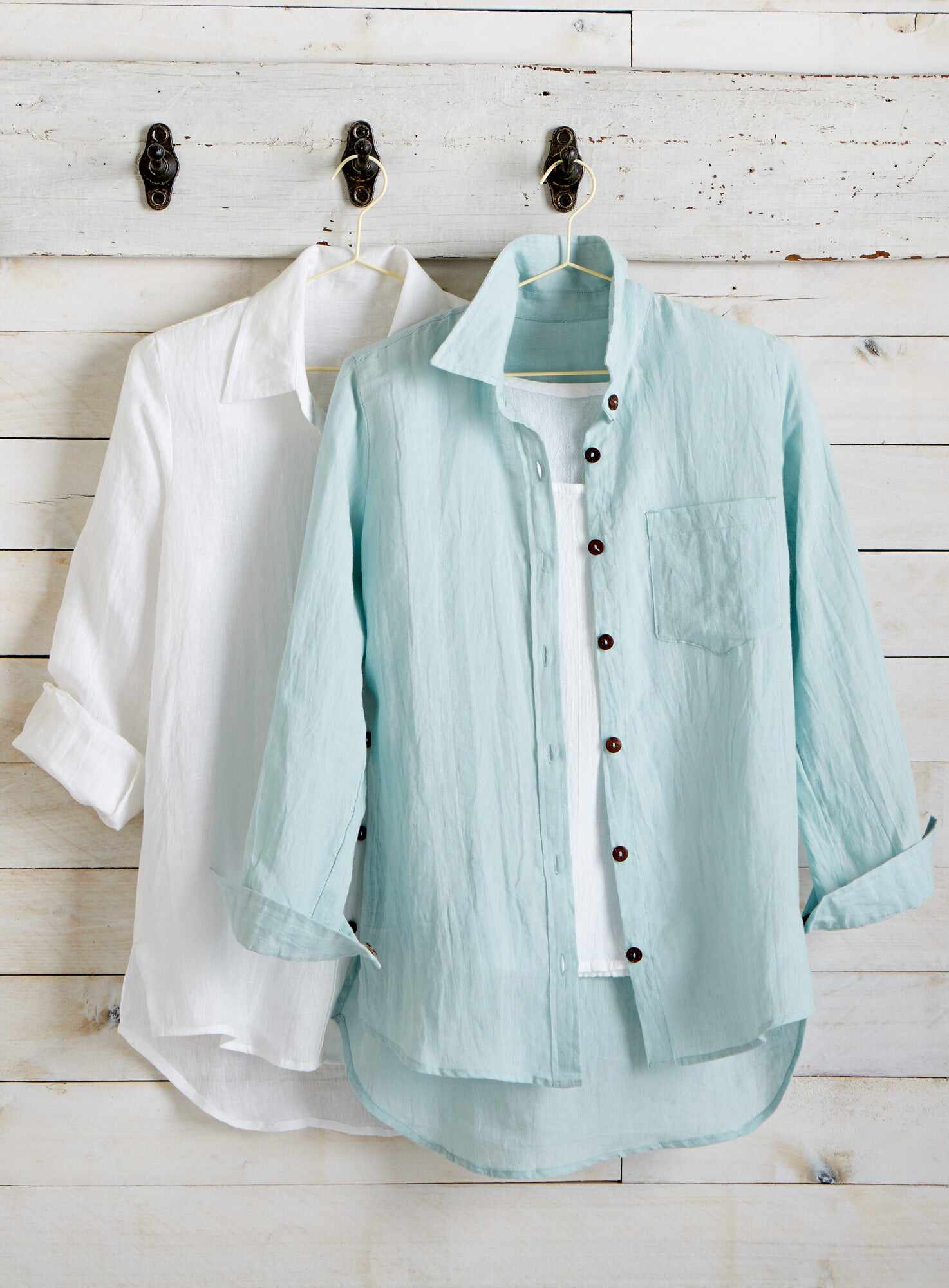 Algarve European Linen Long-sleeve Shirt