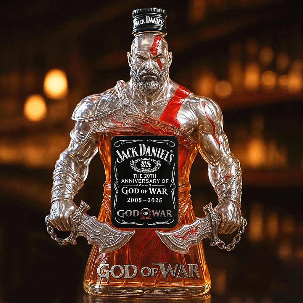 God of War 20th Anniversary Collector's Edition Whisky Bottle