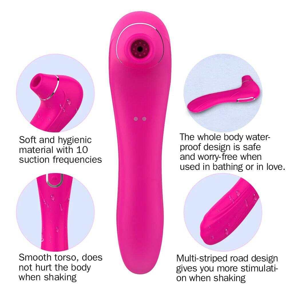 Vagina Sucking Vibrator: Oral Tongue Suction & Clitoris Stimulator