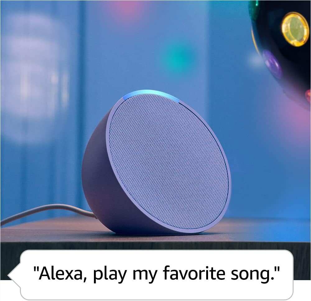 Amazon Echo Pop | Full sound compact smart speaker with Alexa | Charcoal