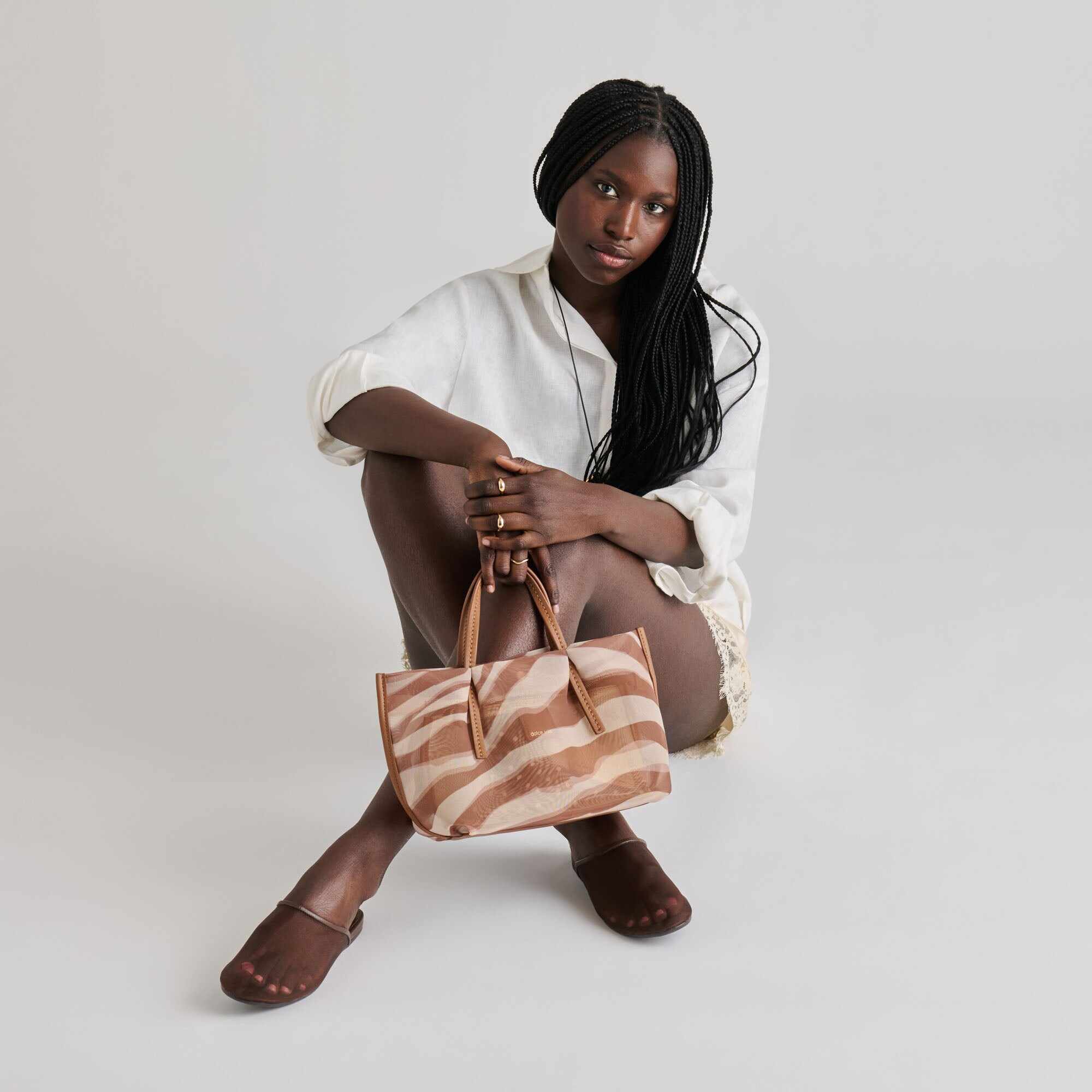 GENI FLATS CHOCOLATE MESH