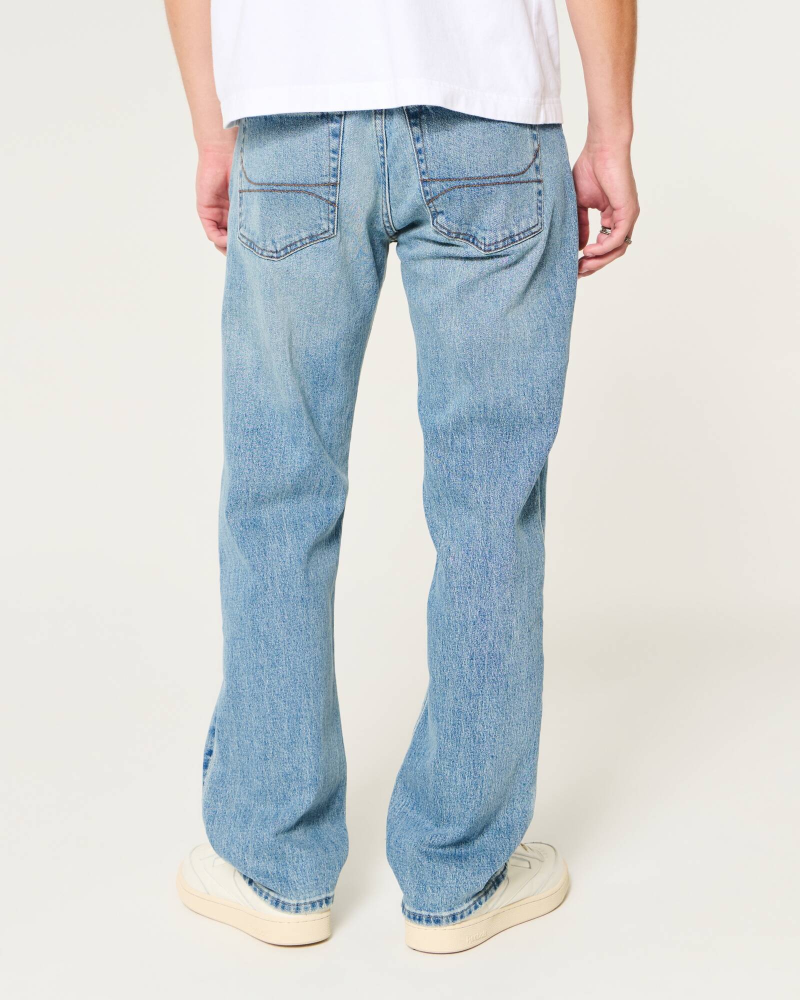 Light Wash Straight Jeans