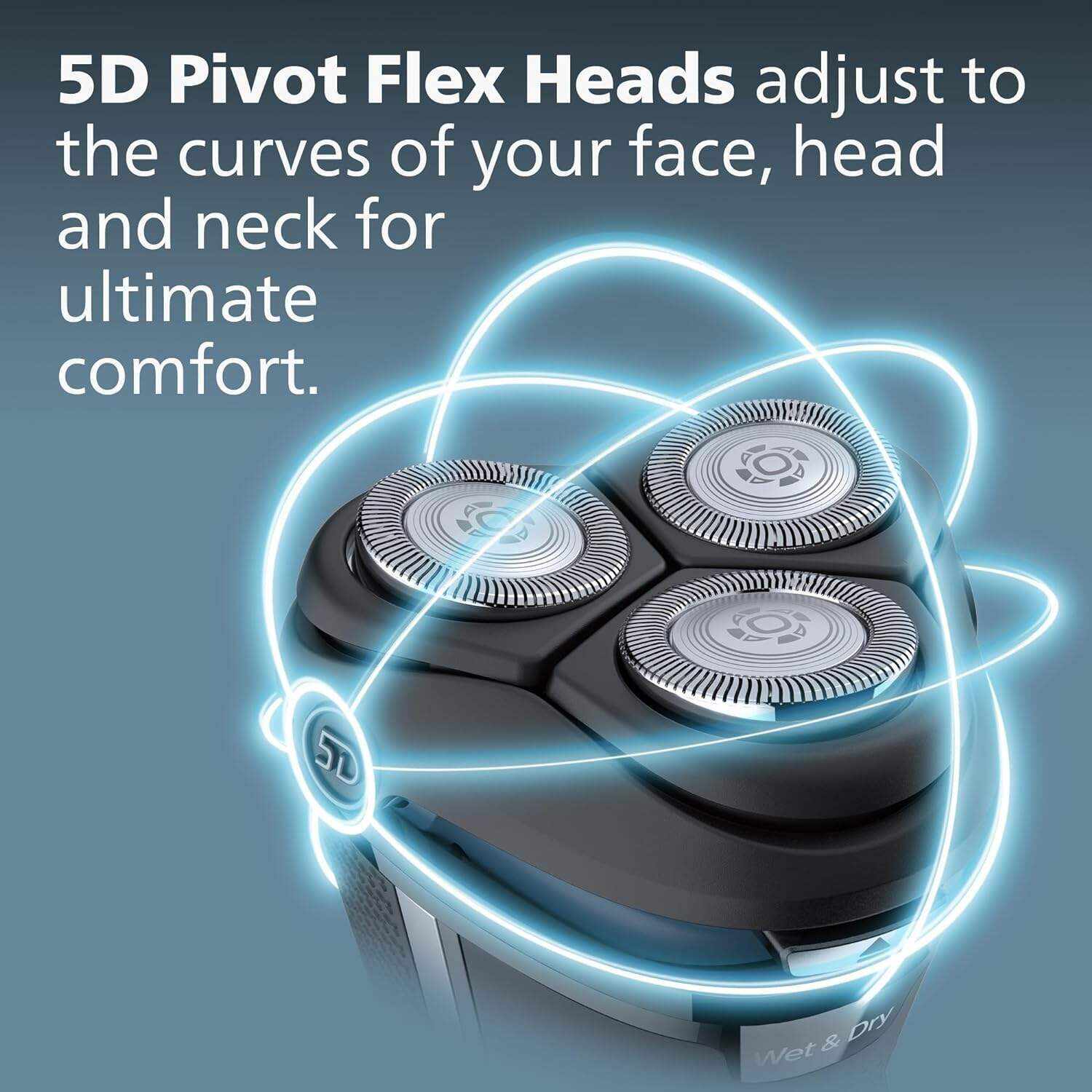 Philips Norelco Shaver 3800, Rechargeable Wet & Dry Shaver with Pop-up Trimmer, Charging Stand and Storage Pouch, Space Gray, S3311/85