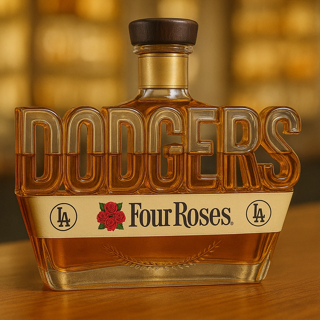 Dodgers Whiskey Bottle