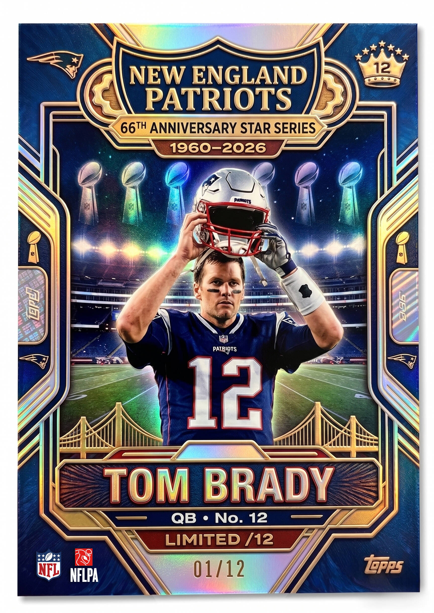 🏈New England Patriots 66th Anniversary Cards