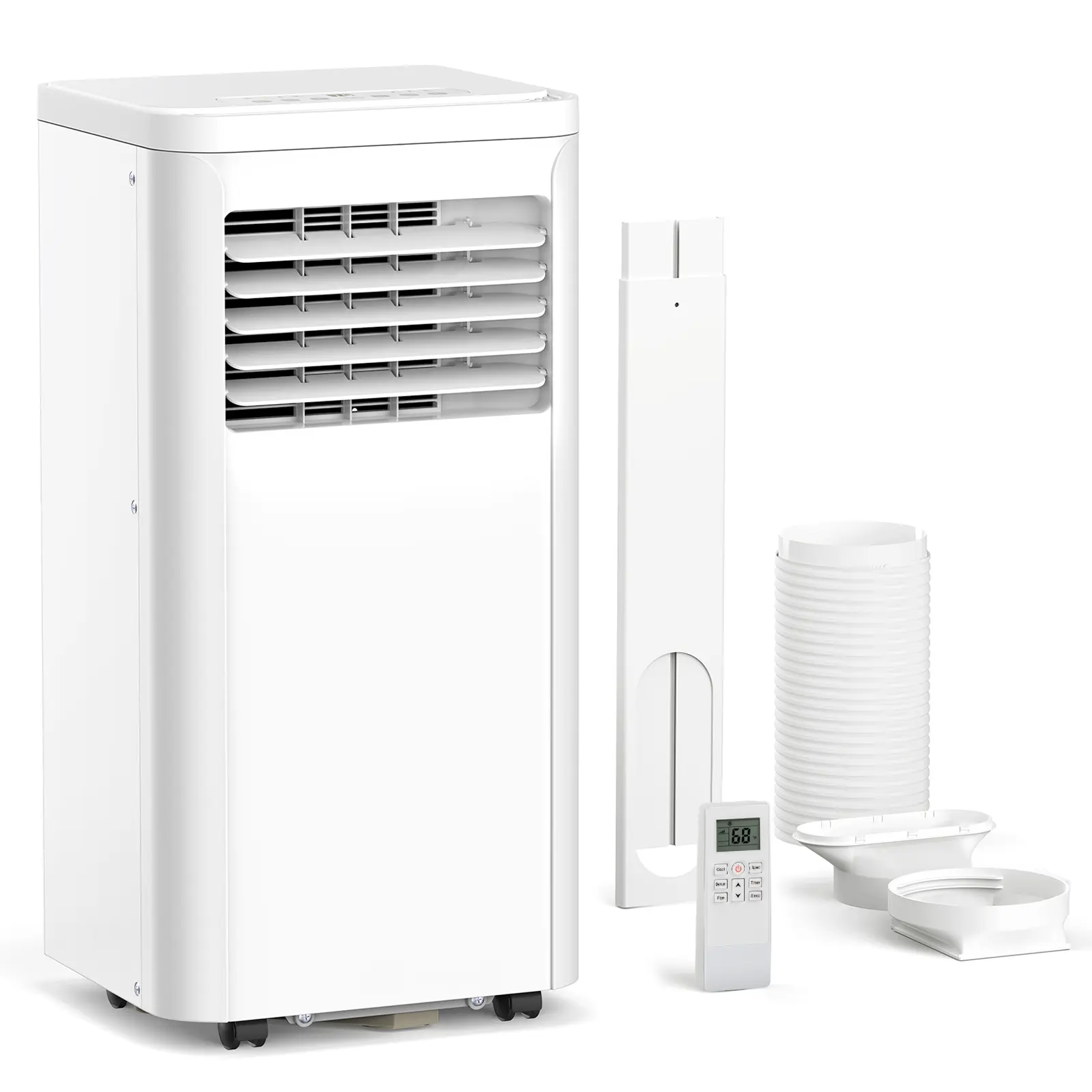 8000/10000 BTU Portable Air Conditioner, 4 Modes Cooling AC Unit with Remote & Timer