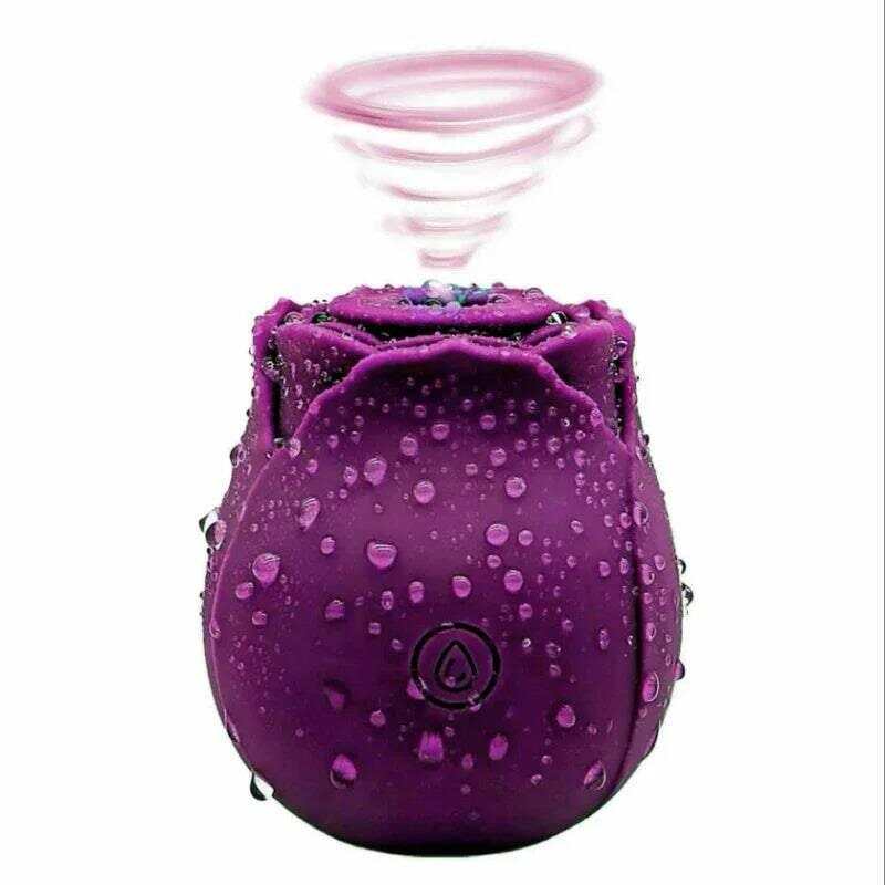 Rose-Shaped Sucking Vibrator – 9 Frequency G-Spot & Nipple Stimulator
