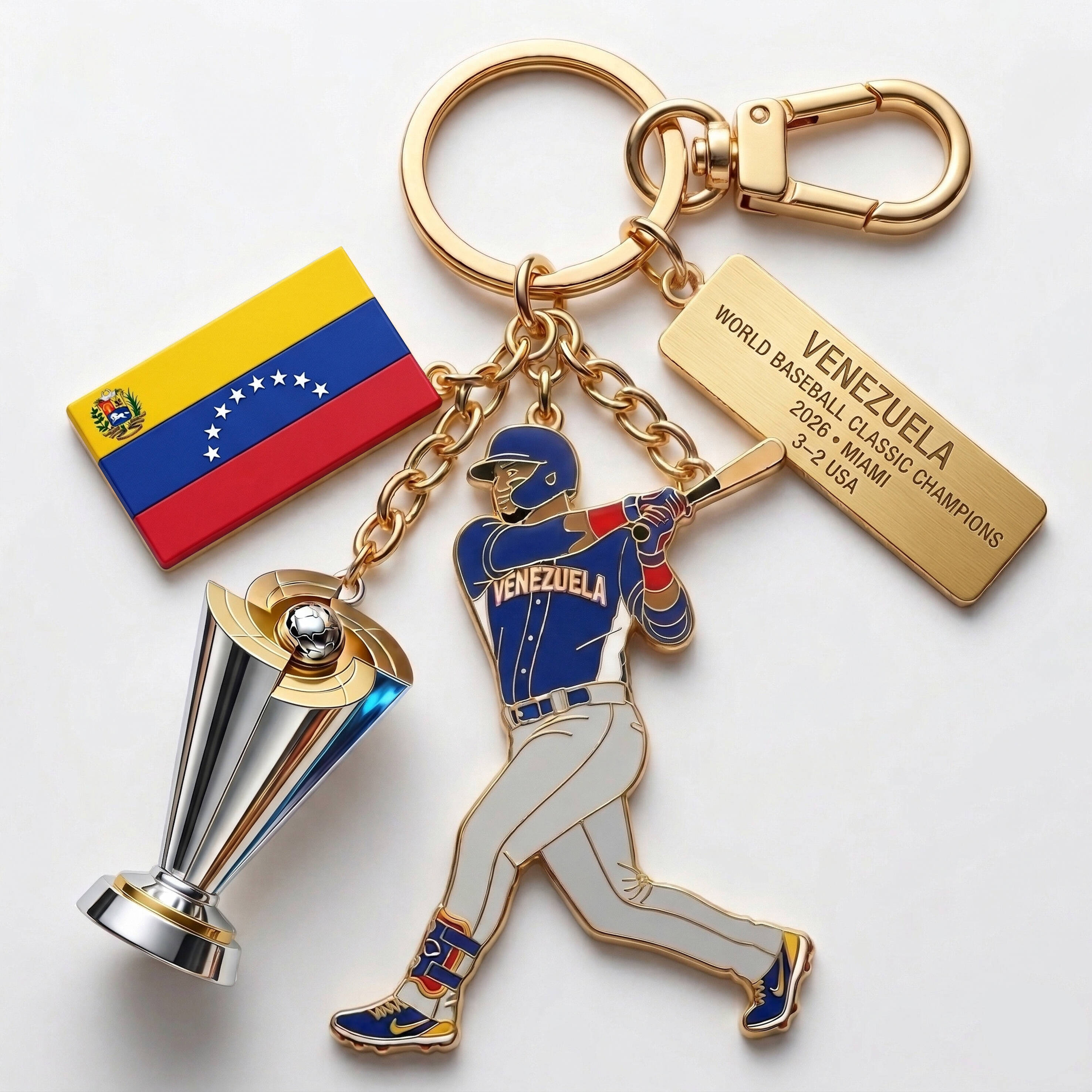 🔥Venezuela 2026 WBC Champions Keychain
