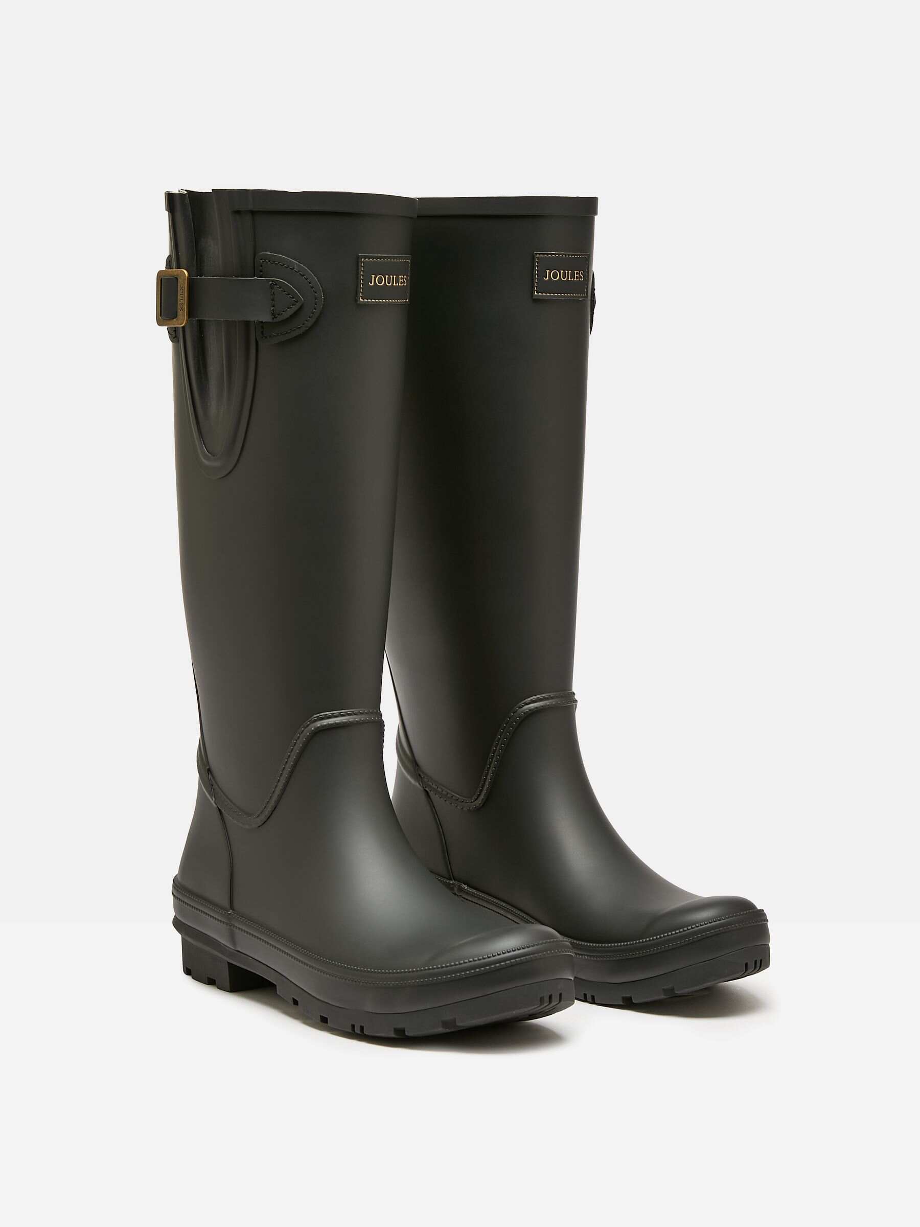 Houghton Black Adjustable Tall Wellies