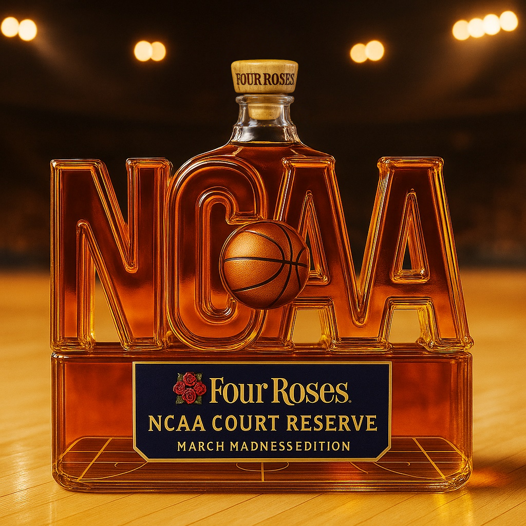 NCAA Basketball  Whiskey Bottle