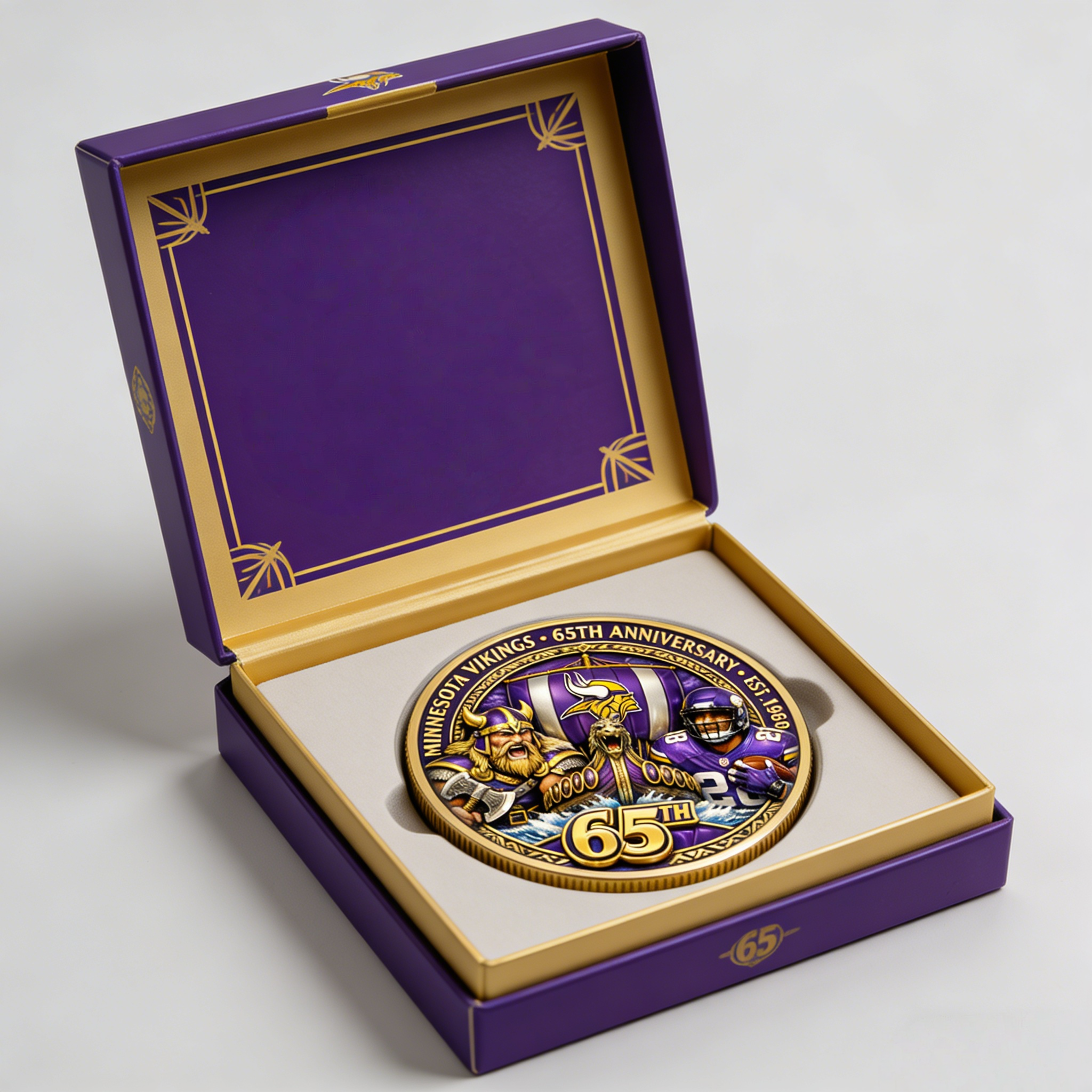 Vikings 65th Anniversary Commemorative Coin