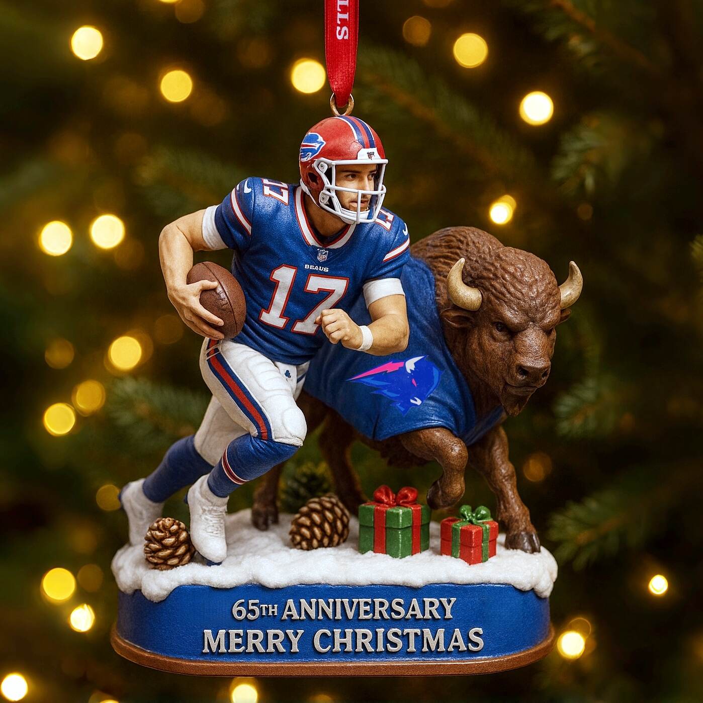 Bills 65th Anniversary Christmas Ornament