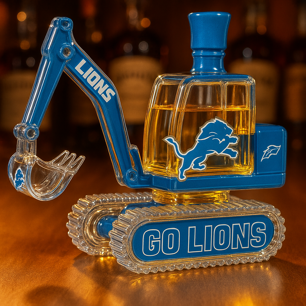 NFL Team Excavator Whiskey Bottle