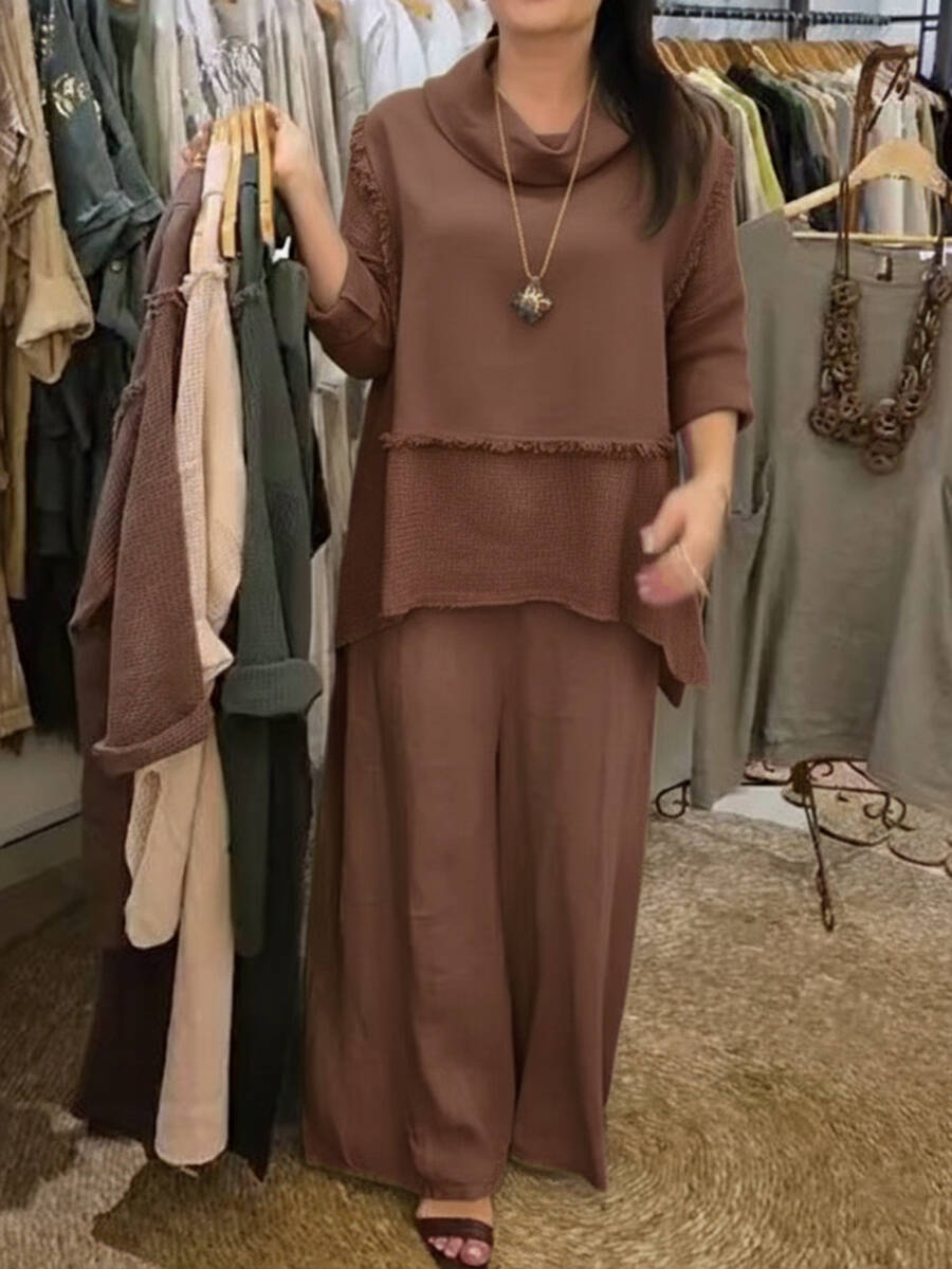 🔥Summer Arrivals🌟Casual Linen And Cotton Top And Pants Two-piece Set