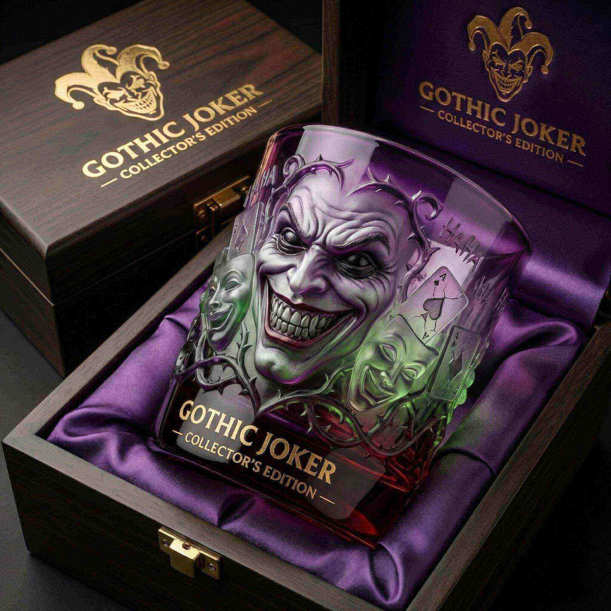 Joker & Harley Premium Whiskey Glass Set
