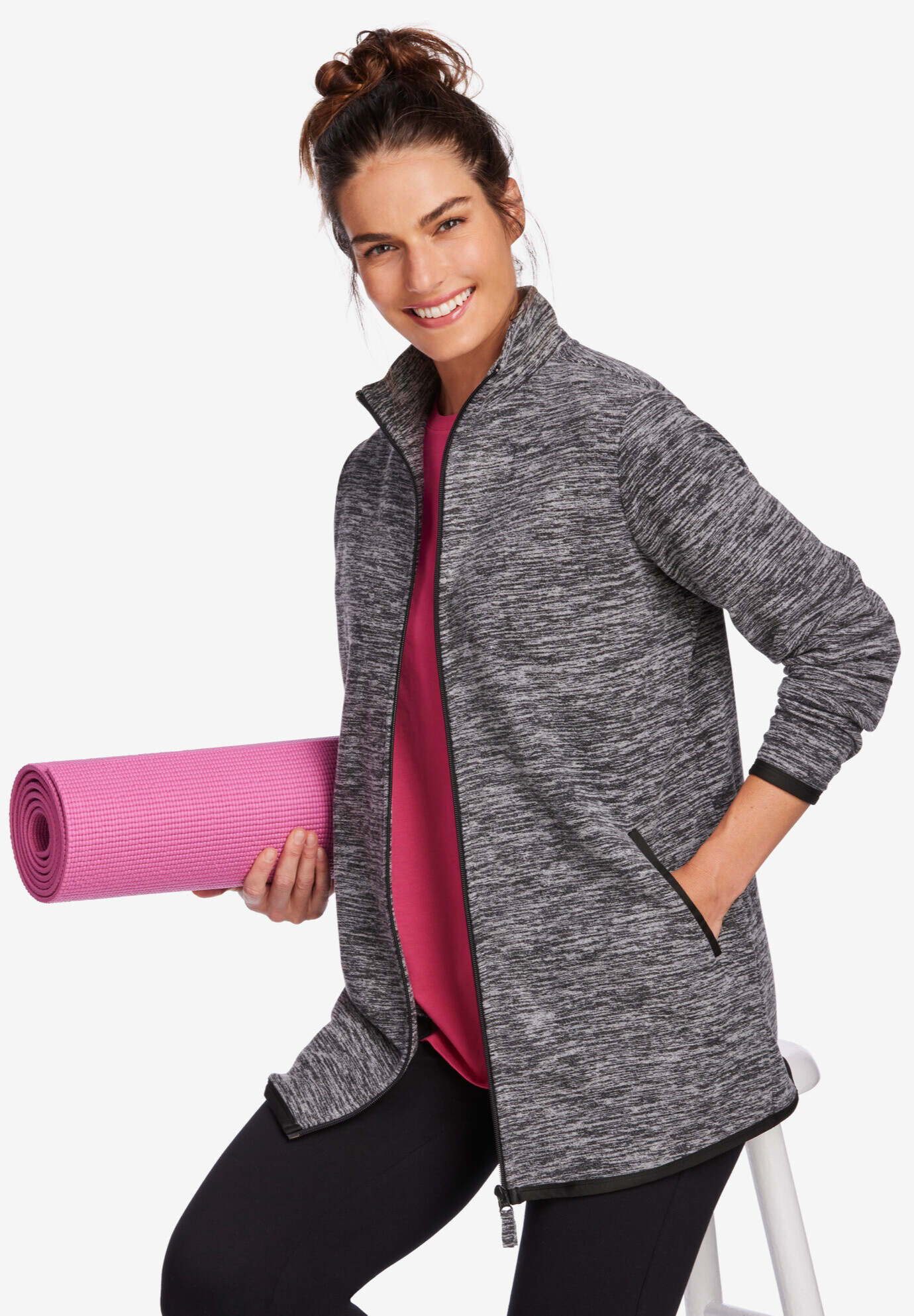 Zip-Front Microfleece Jacket