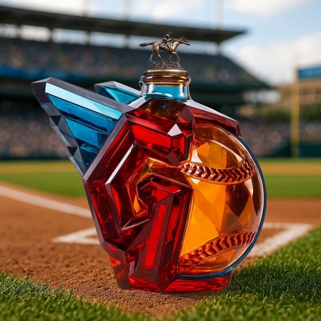 Cleveland Guardians Whiskey Bottle