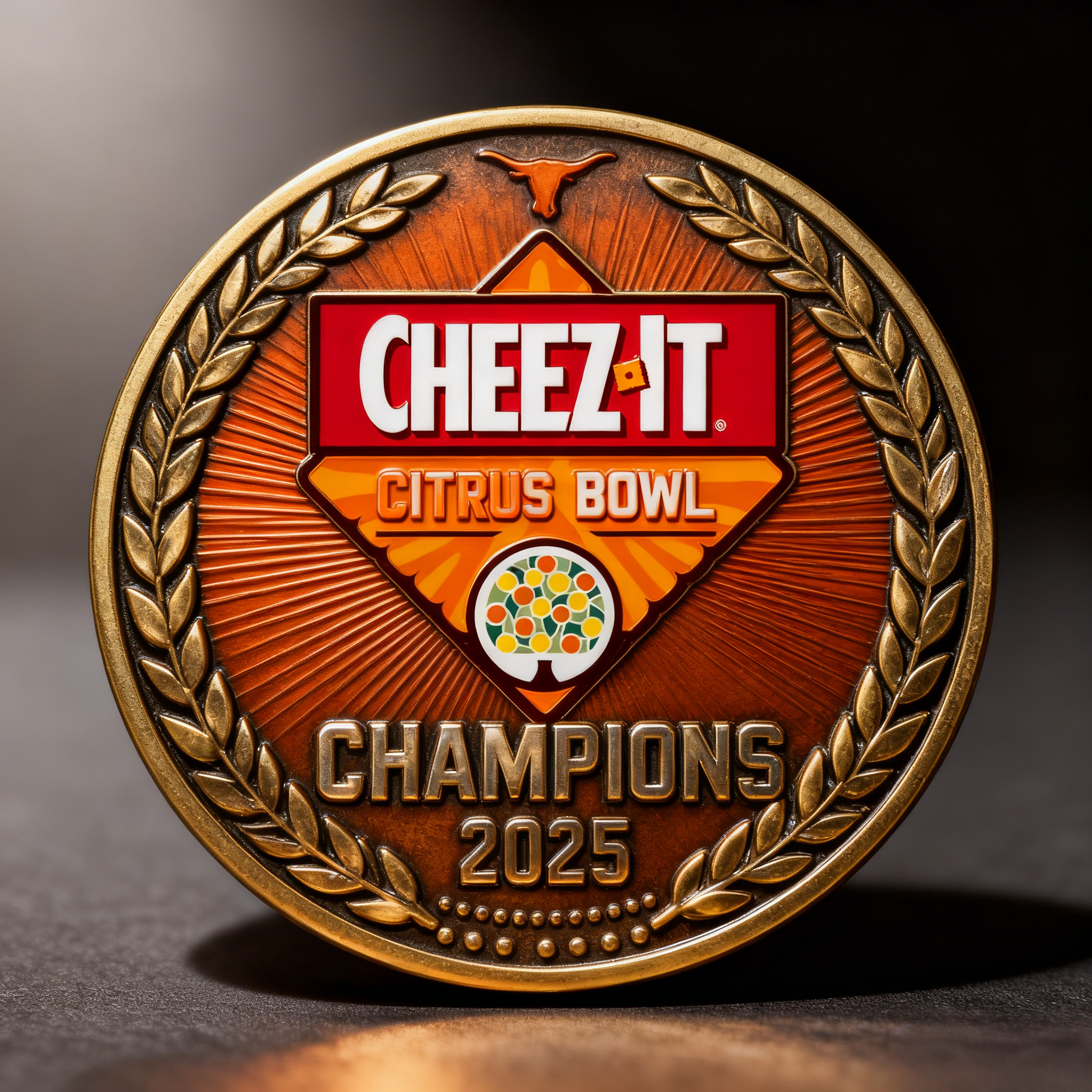 The Longhorns Cheez-It Citrus Bowl Champions 2025 Commemorative Coin