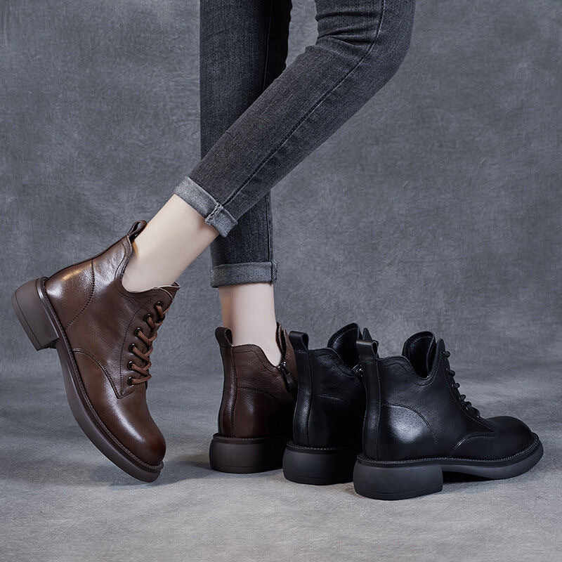 [Gift For Women] Women's High-Quality Soft Leather Vintage Boots