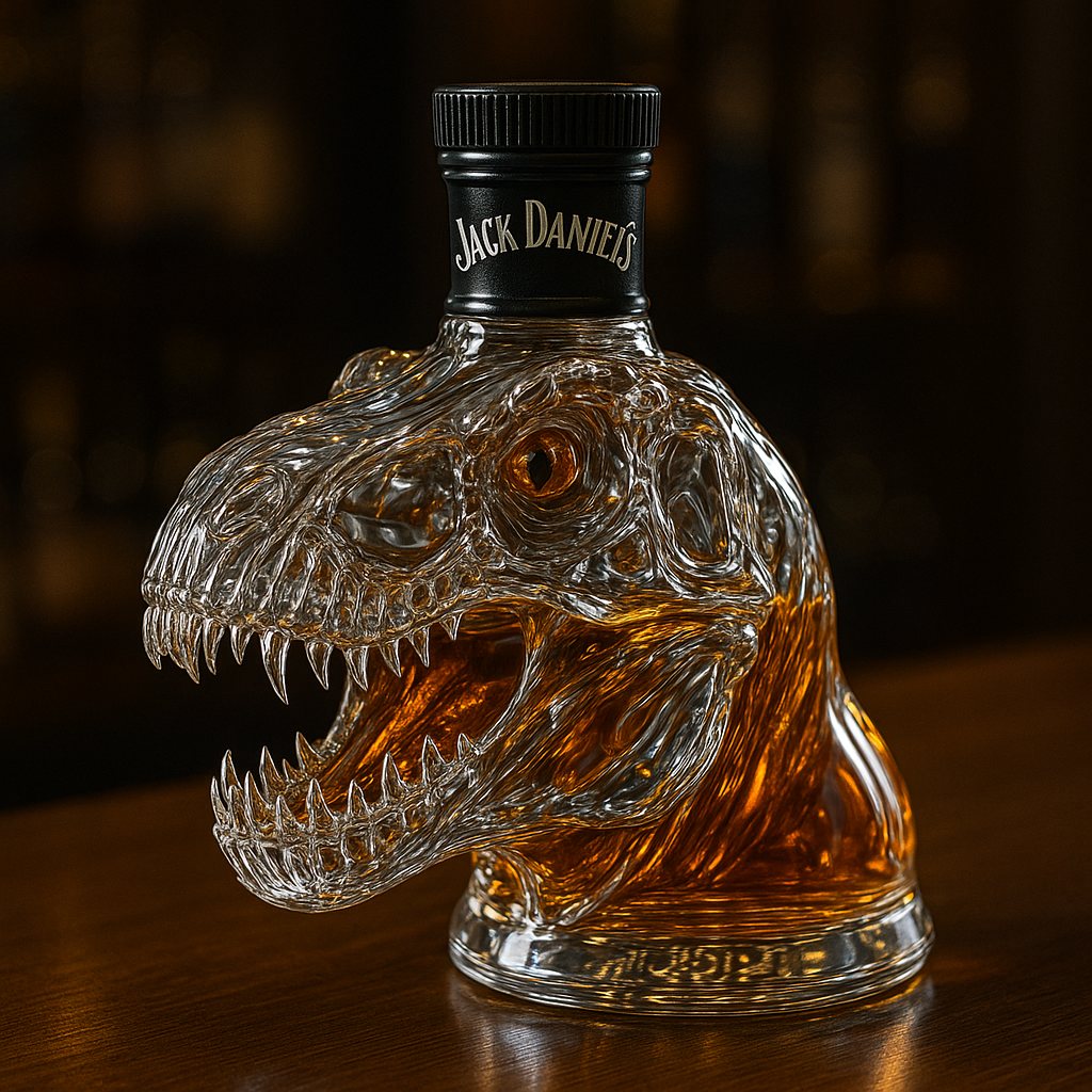 Tyrannosaurus Rex Whiskey Bottle
