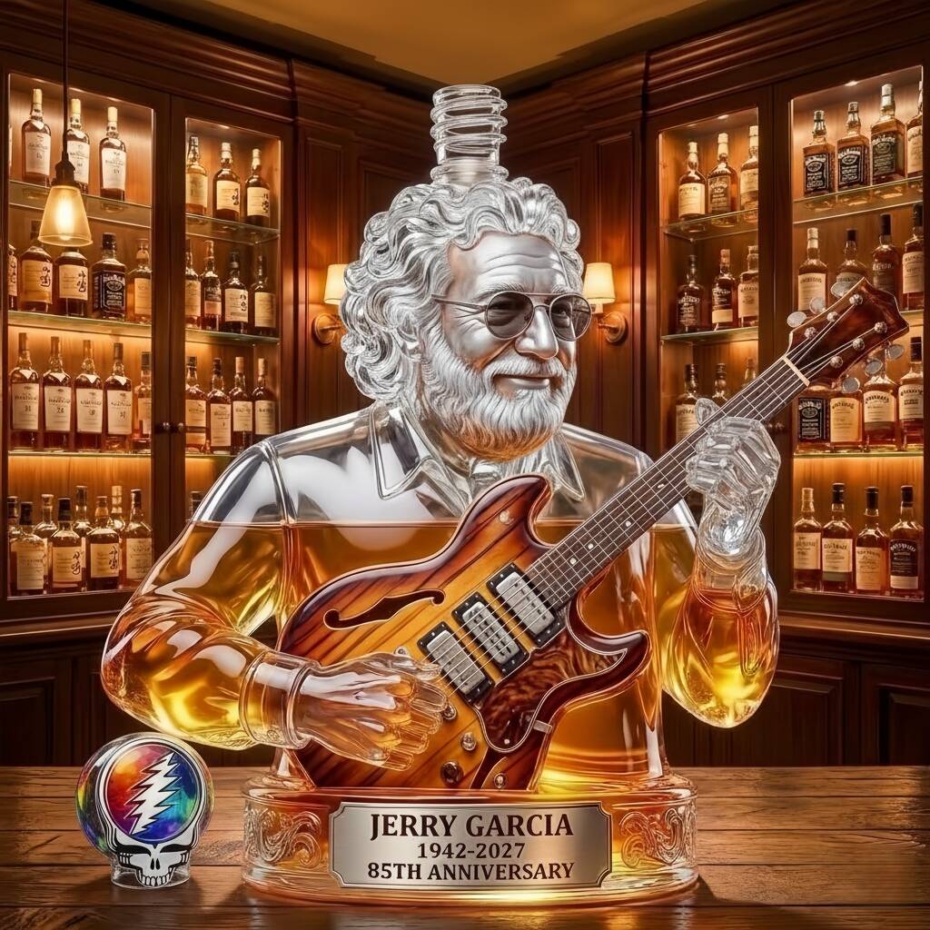 Jerry Garcia 85th Anniversary Whisky Bottle