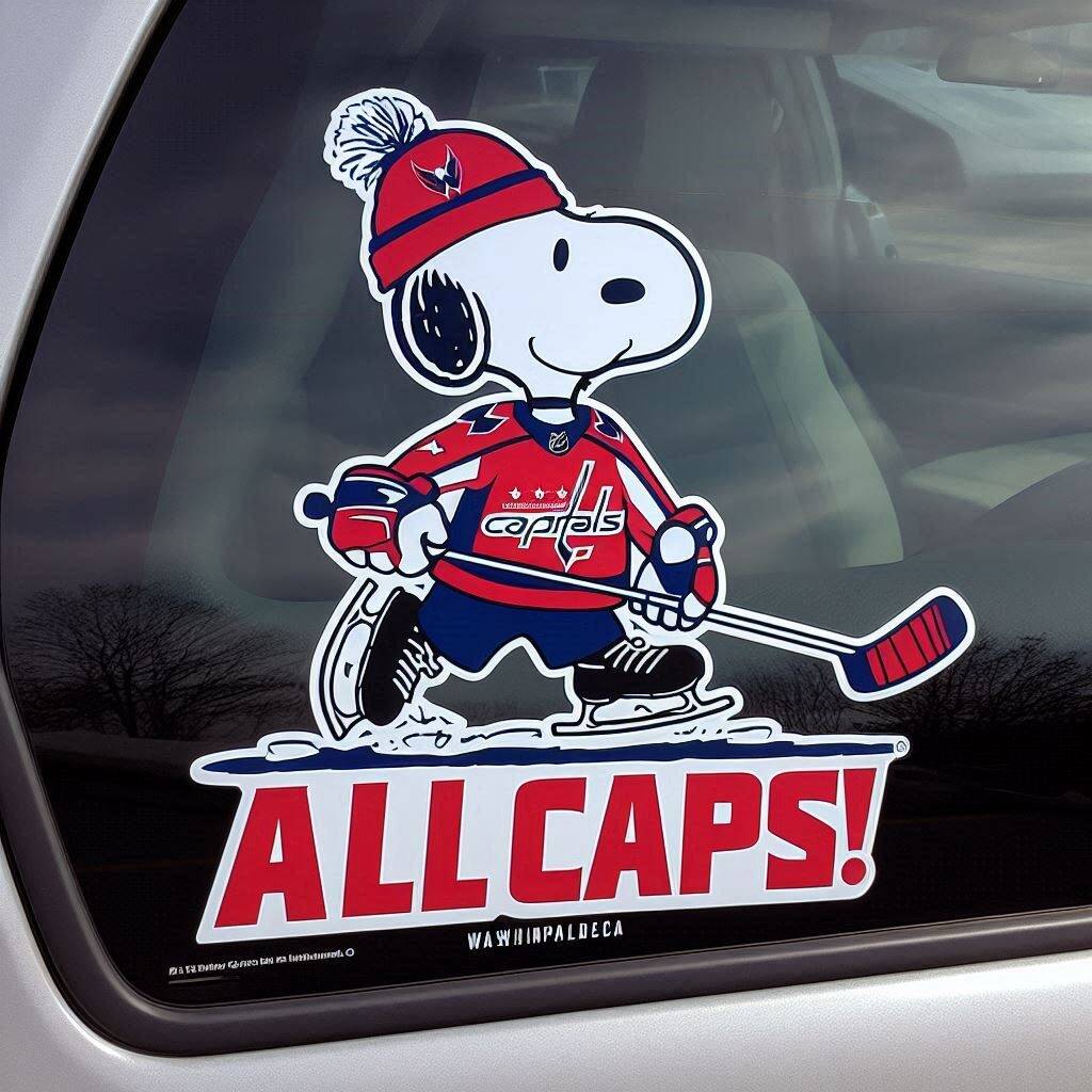 Snoopy NHL Car Decal