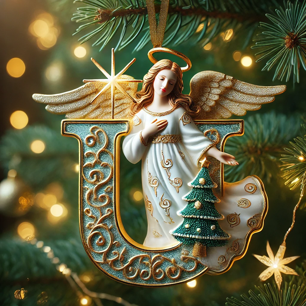 Angel Letter Christmas Tree Ornament