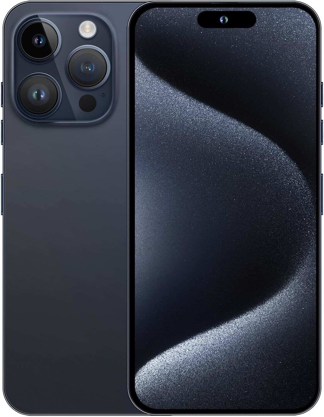I15 Pro MAX Smartphone Unlocked Cell Phone,Battery 6800mAh 6.8 HD Screen Unlocked Phone,6+256GB Android 13 with 128GB Memory Card,Dual SIM/5G/Fingerprint Lock/Face ID (Blue Titanium, 6+256)