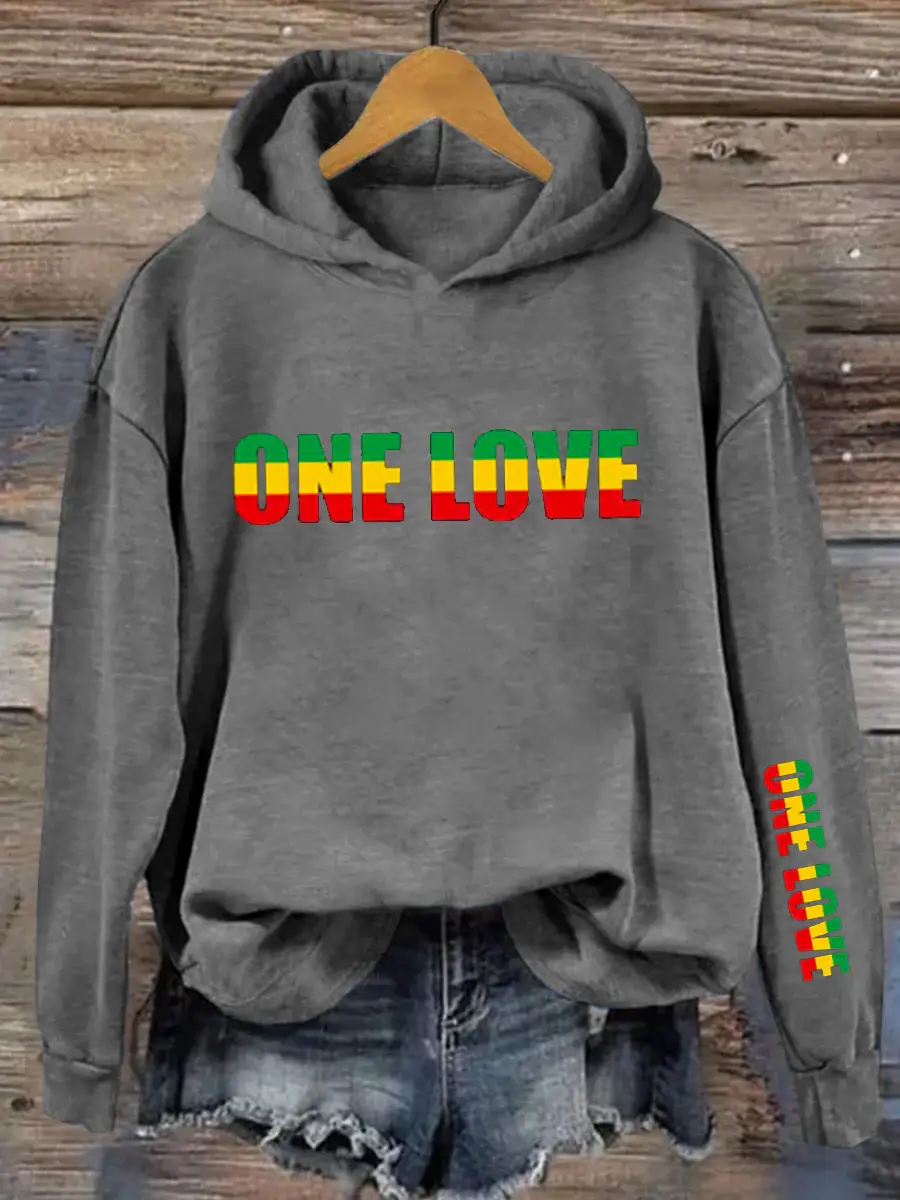 One Love Casual Hoodie Sweatshirt