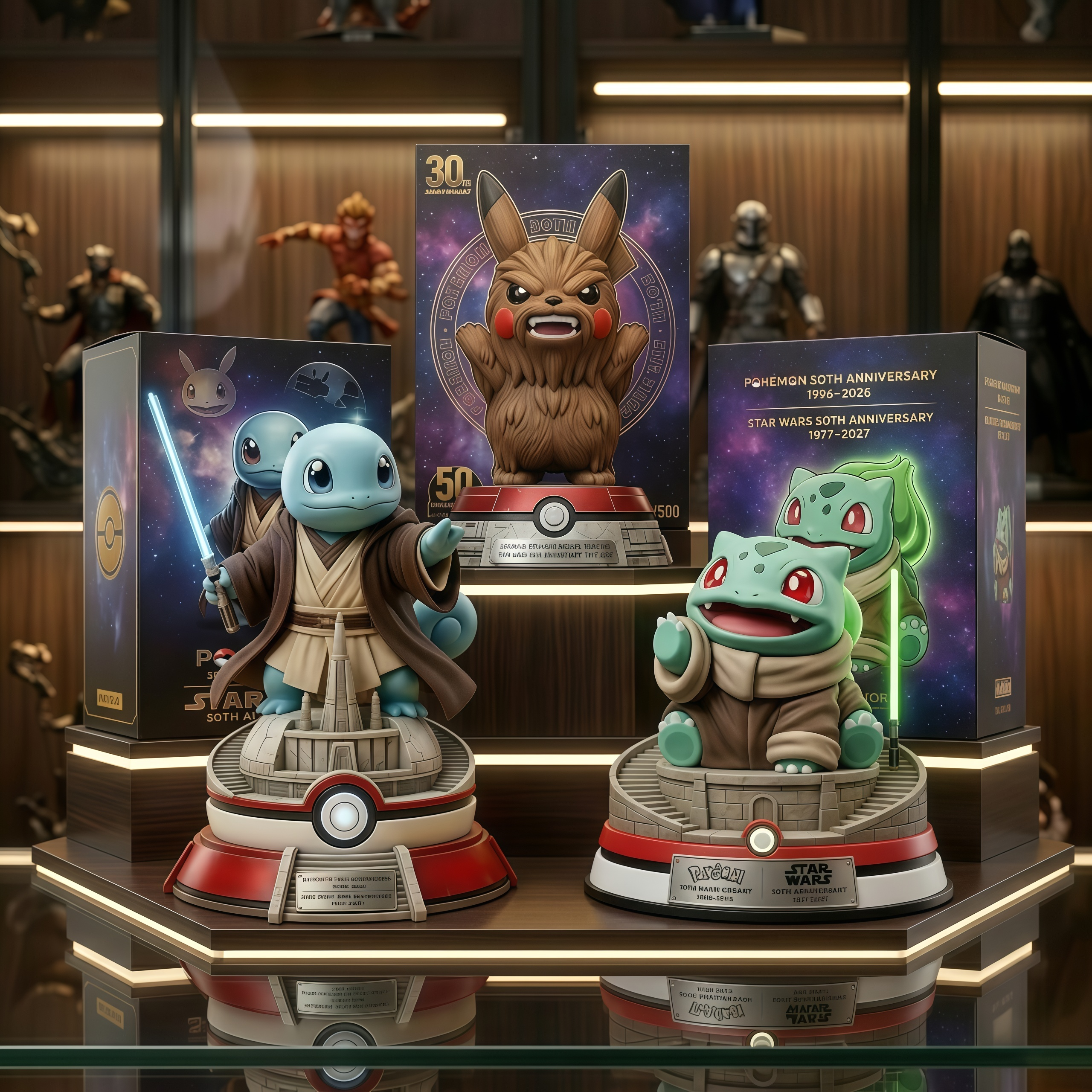 Pokémon 30th Anniversary x Star Wars 50th Anniversary Collectible Doll