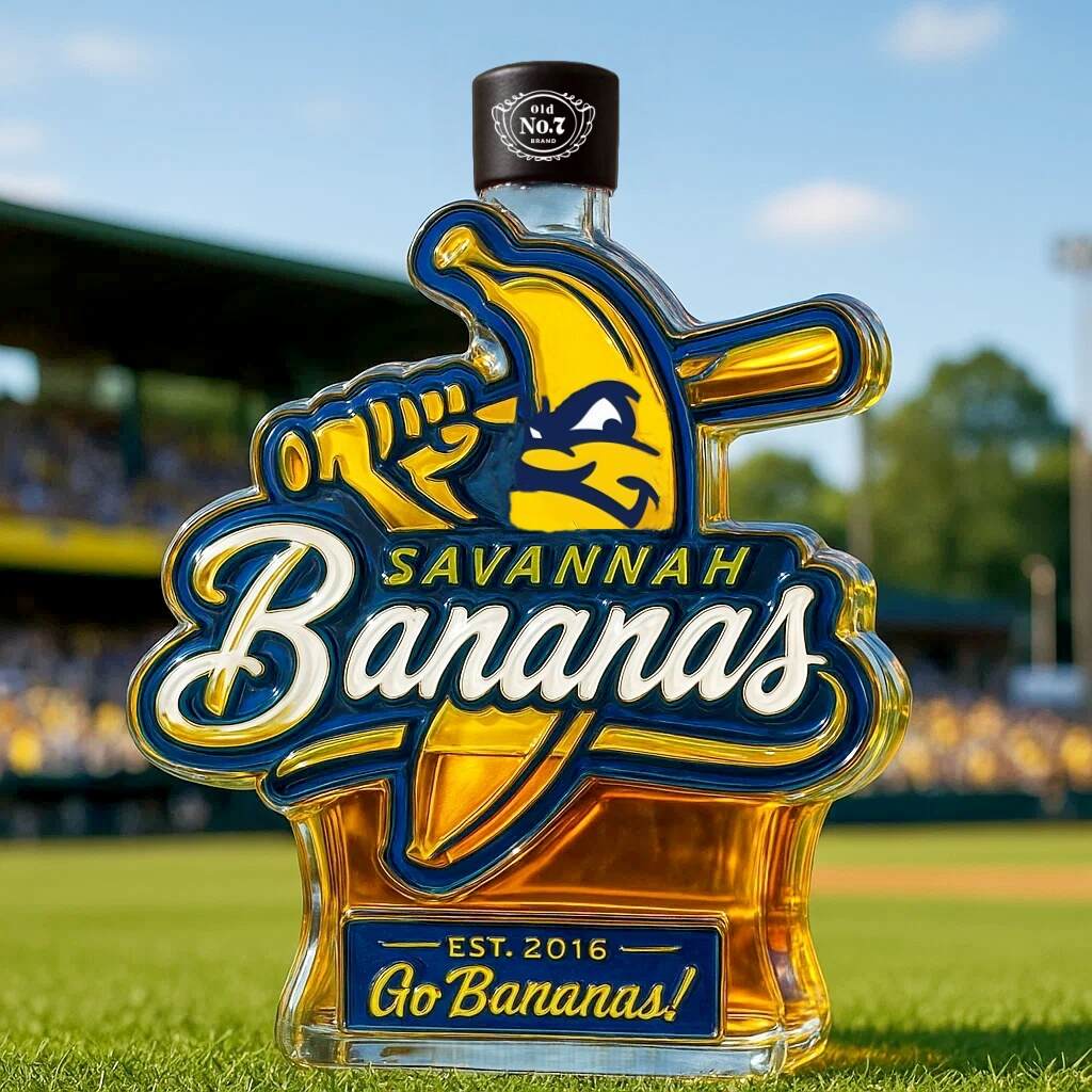 Savannah Bananas Limited Edition Whisky Bottle