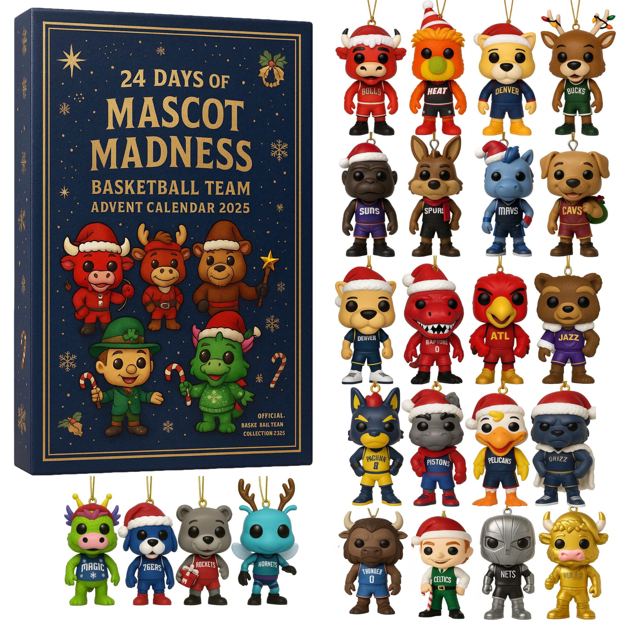Basketball Team Mascots Advent Calendar 2025