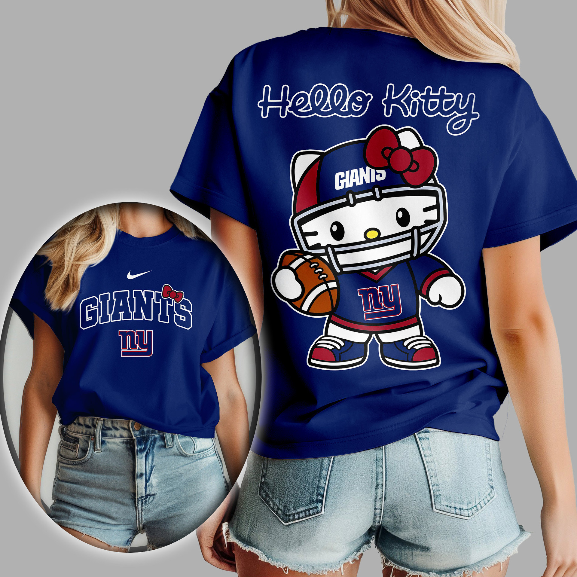 New York Giants | Premium NFL Hello Kitty Women's Shirt TD