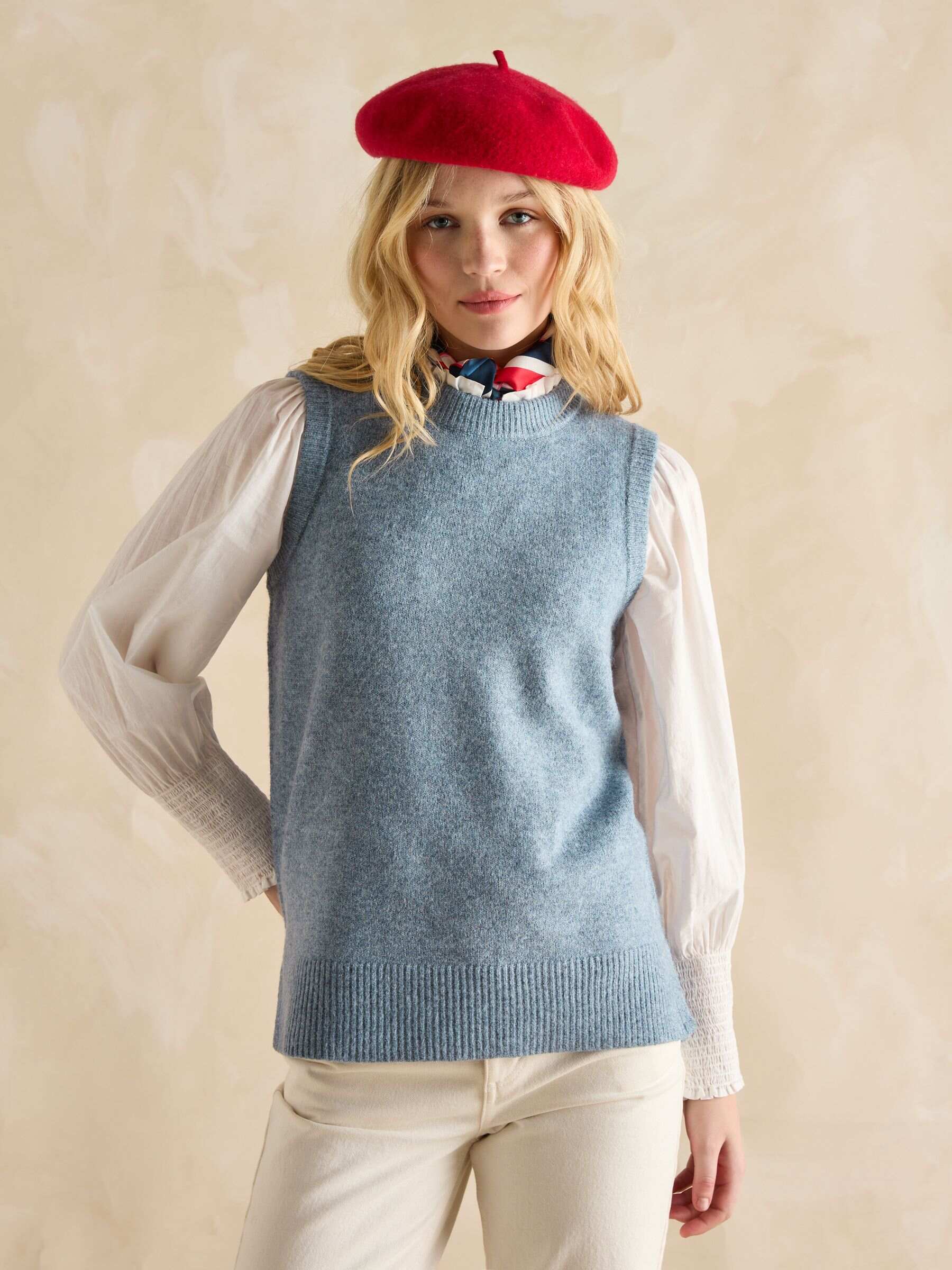 Holly Blue Knitted Vest