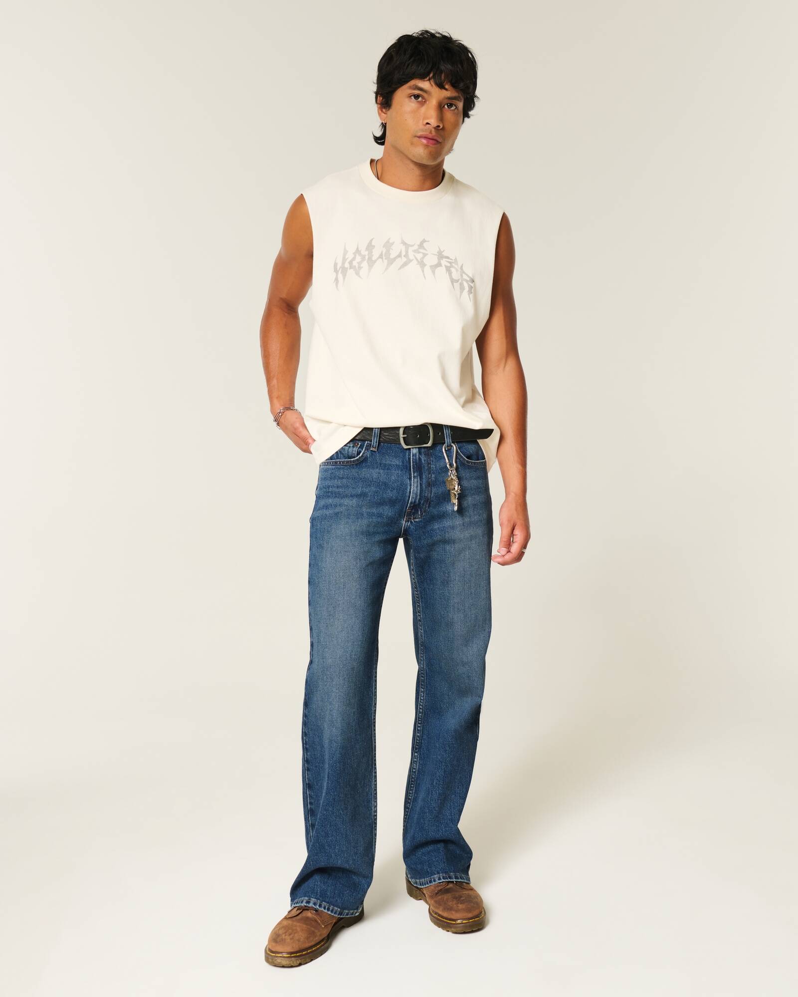 Light Wash Bootcut Jeans