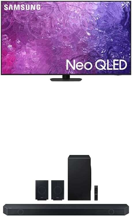SAMSUNG 55-Inch Class Neo QLED 4K QN90C Series Neo Quantum HDR+, Dolby Atmos, Object Tracking Sound+, Anti-Glare, Gaming Hub, Q-Symphony, Smart TV with Alexa Built-in (QN55QN90C, 2023 Model)