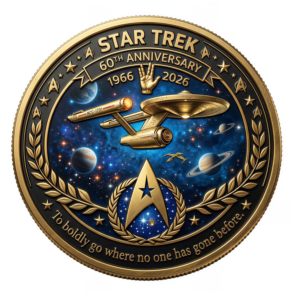 Star Trek 60th Anniversary Commemorative Coin