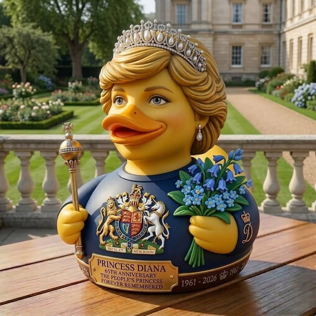 Princess Diana 65th Birthday Commemorative Duck