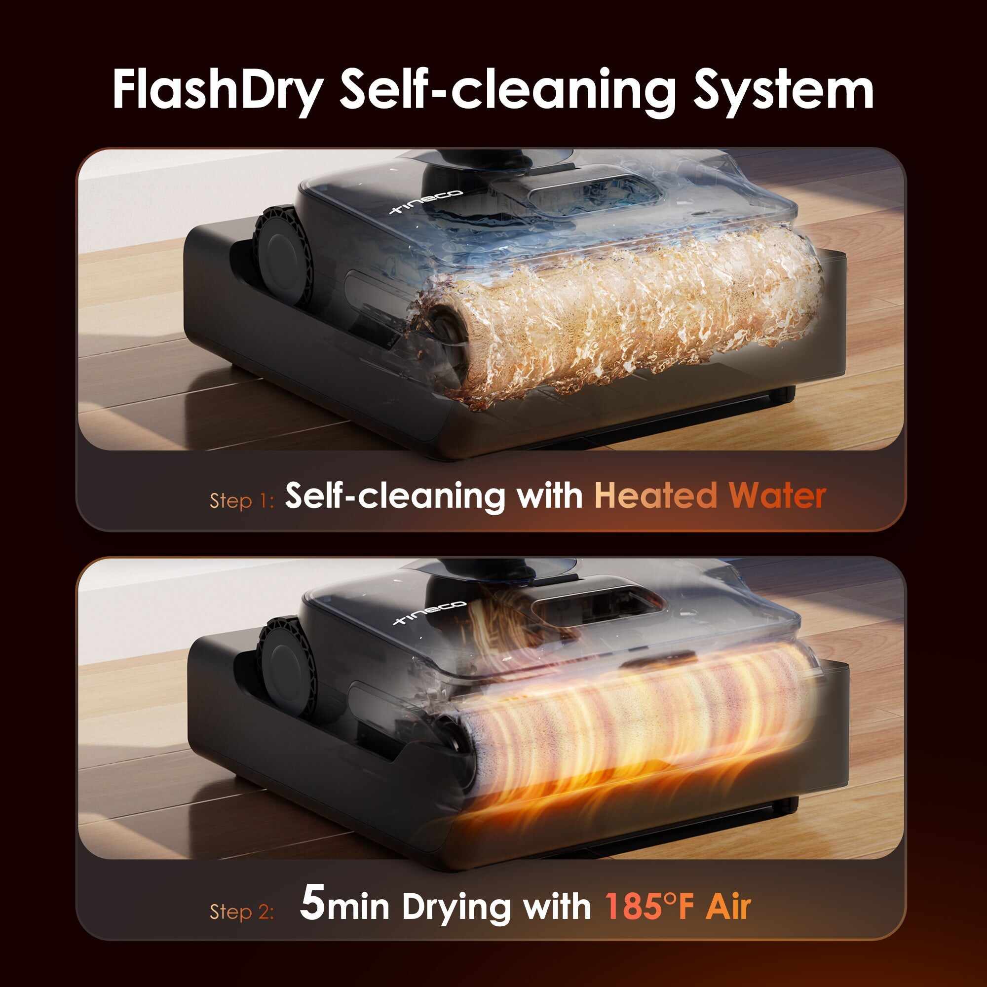 Tineco FLOOR ONE S7 Stretch Steam intelligent wet and dry vacuum cleaner