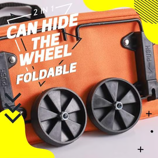 🔥LAST DAY-69 % OFF🔥 2 in 1 Foldable Shopping Cart🎁