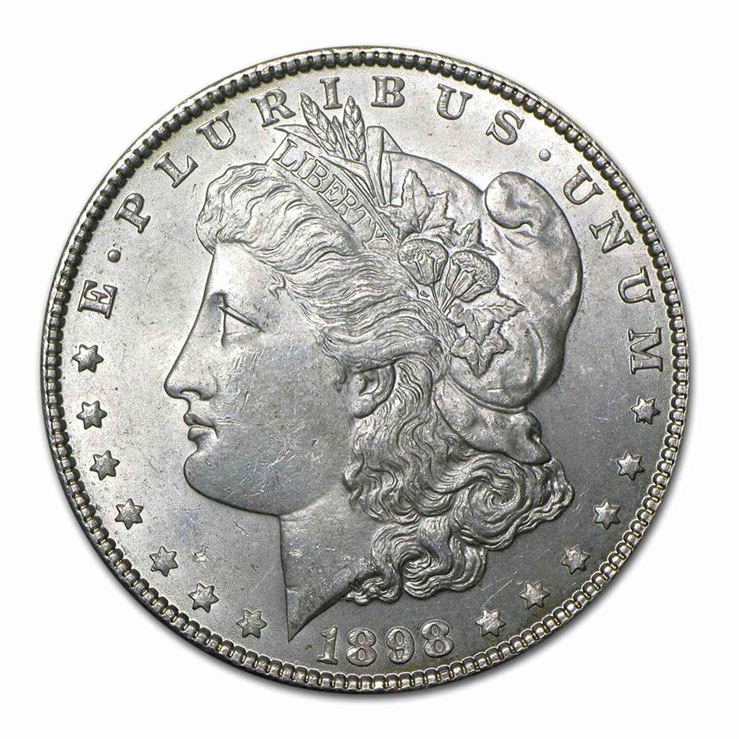 1898 P Morgan Commemorative Silver Dollar Brilliant Uncirculated (BU)