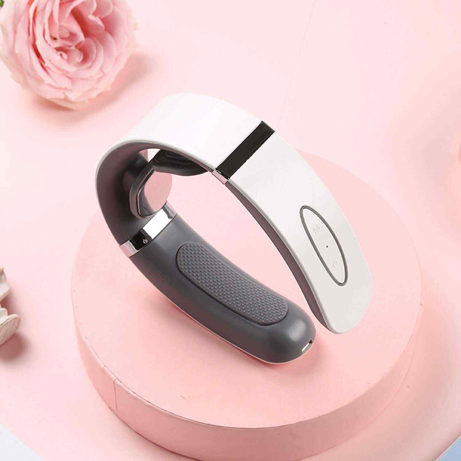 Neck Massager with Heat, Rechargeable, Pain Relief, Cordless Intelligent Neck Massage, 6 Modes Multi Levels Portable Deep Tissue Trigger Point Massager Car, Home, Outdoor, Office Lightweight 9 Speeds