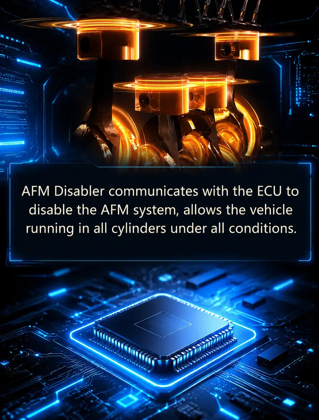 AFM/DFM Disabler,afm delete Compatible with 5.3 Silverado 6.2 Sierra 2007-2022,Active Fuel Management Disable Module,Plug & Play.