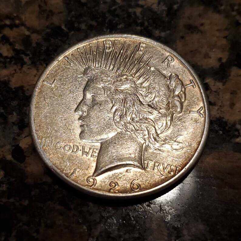 1926 S  Peace Dollar - XF+ / AU -  Reg 79  Key Date lot#  809