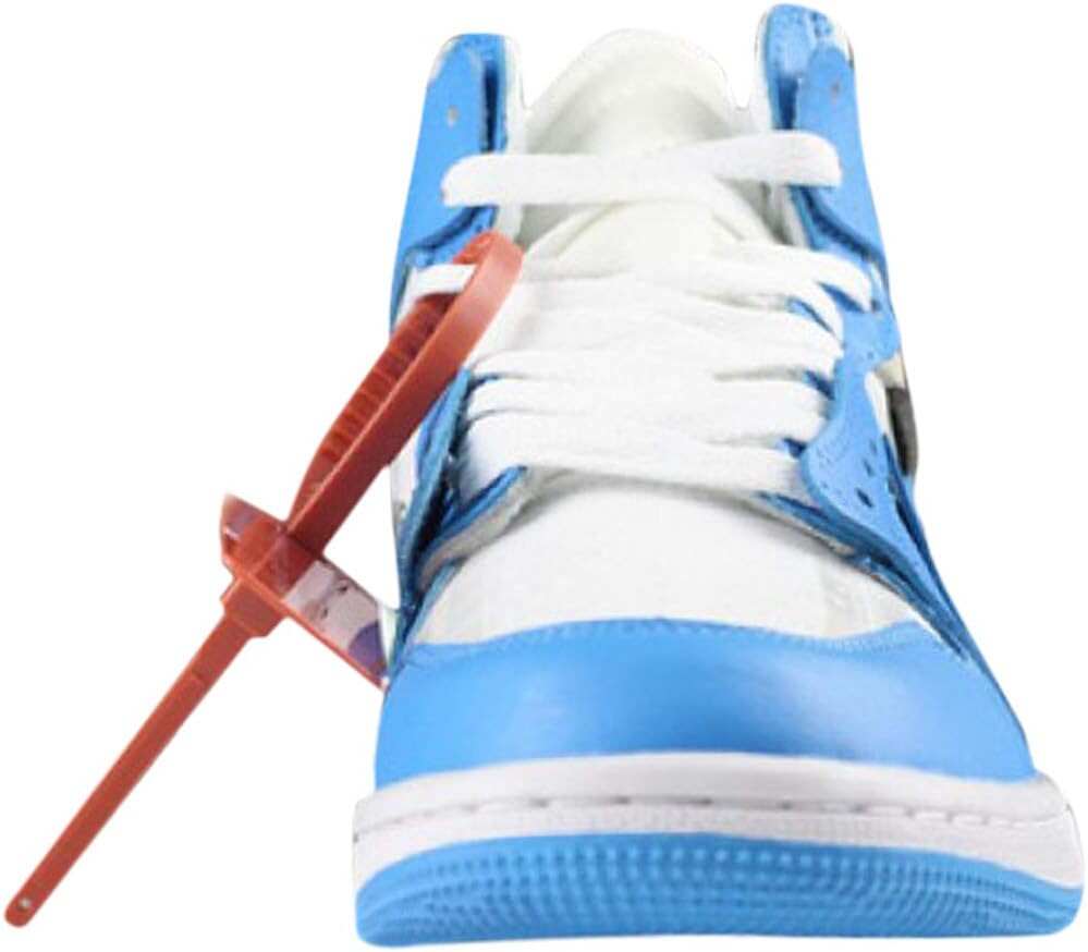 NIKE Mens Air Jordan 1 X Off White NRG UNC White/Dark Powder Blue Leather Size 14