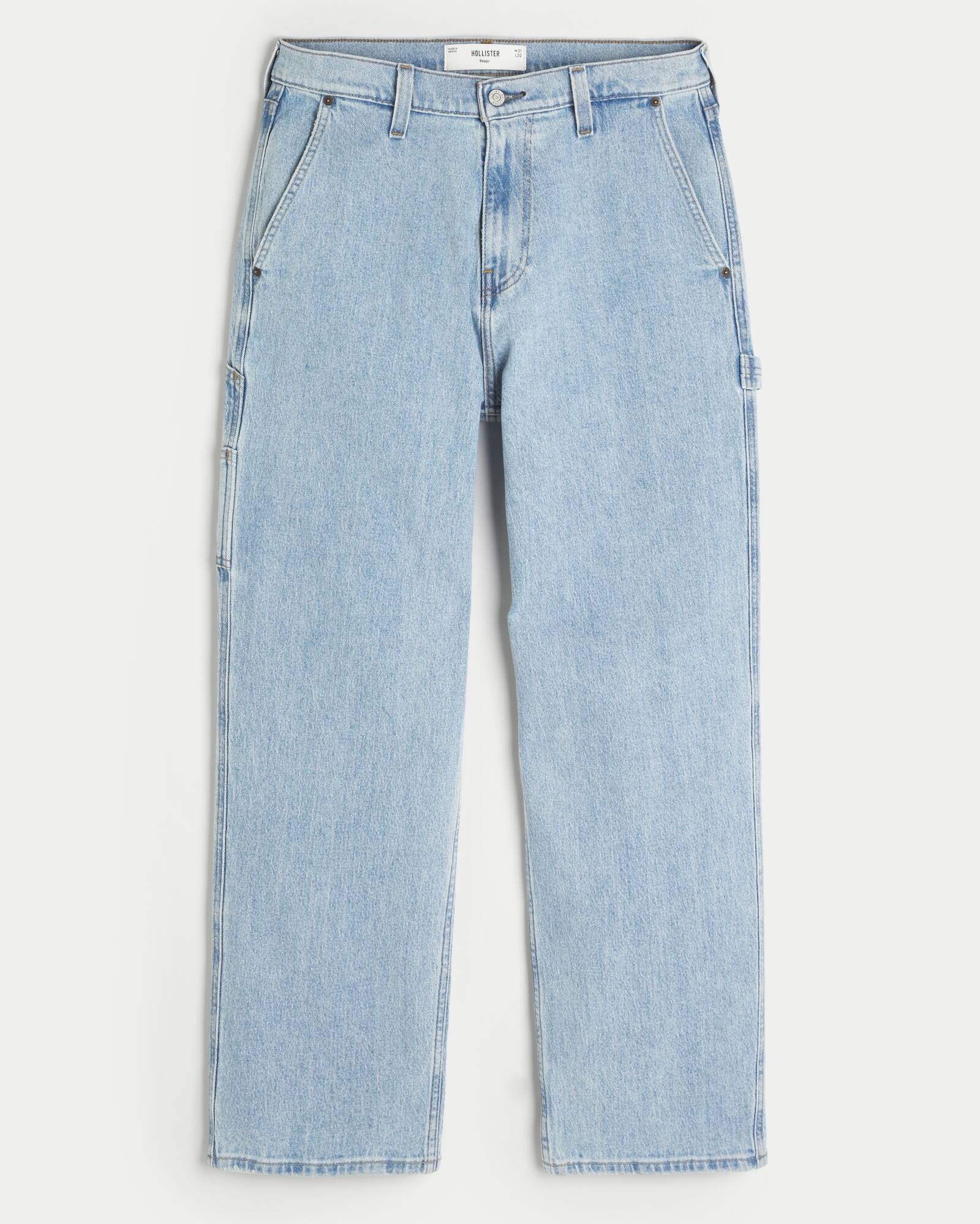 Railroad Stripe Baggy Painter Jeans