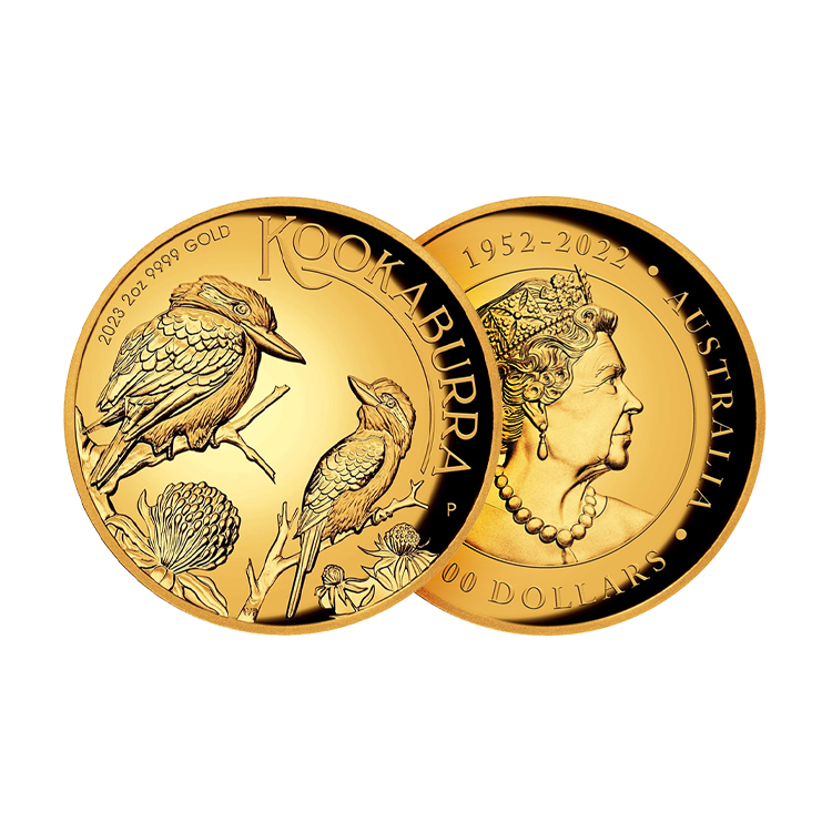 Australian Kookaburra 2023 2oz Gold Proof High Relief Coin
